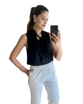 The Bow-Tie Crepe Trousers