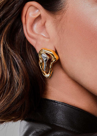 Bicolor Earring P Antithesis