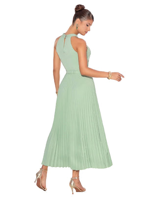 Luxury Pleated Midi Dress