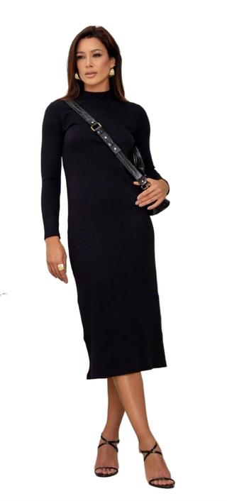 The Gabriella Ribbed Malta Dress