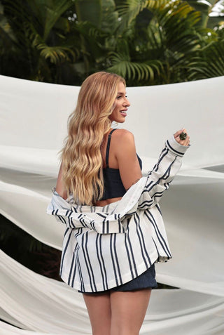 Resort Chic Striped Shirt