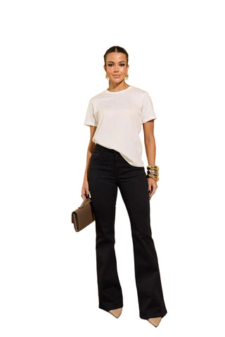 Pima Cotton Off-White T-Shirt