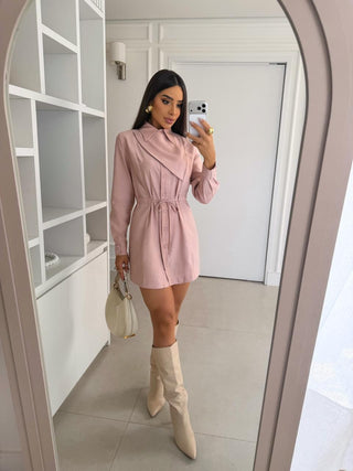 Blush Luxe Shirt Dress