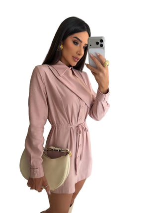 Blush Luxe Shirt Dress