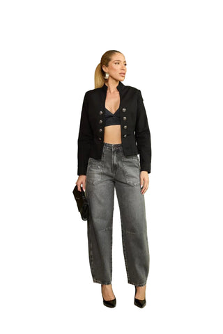 Remanescente Black Barrel Jeans
