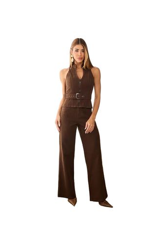 Remanescente Corduroy Vest with Belt