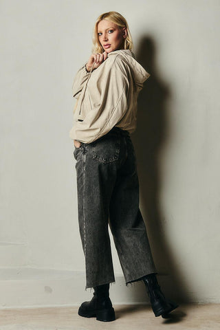 Wide-Leg Jeans (Pantacourt)