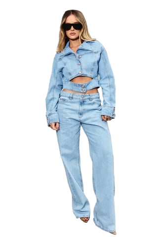 Egoíste Cropped Denim Jacket