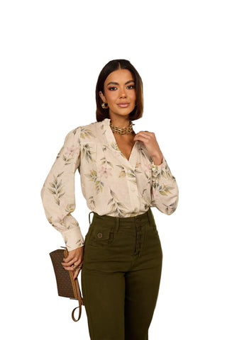Remanescente Exclusive Print Linen Blend Shirt