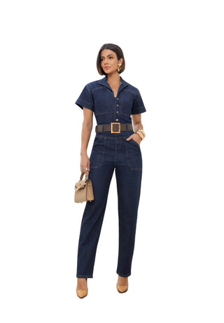 Remanescente Mom Jumpsuit with Belt