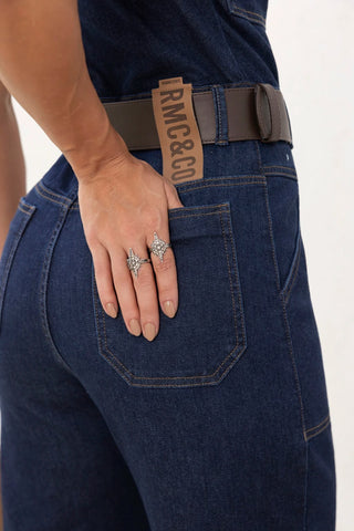 Remanescente Mom Jumpsuit with Belt