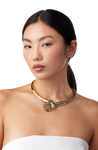 Estela Intertwined Rope Collar Necklace