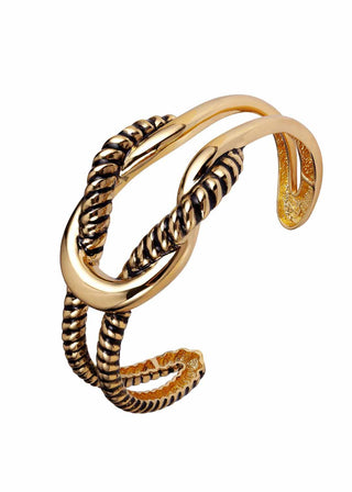 Estela Intertwined Rope Cuff Bracelet