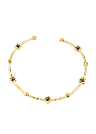 Revolução Two-Tone Cube Slim Collar Necklace