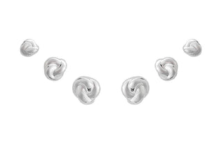Diamond Blend Knot Earring Trio