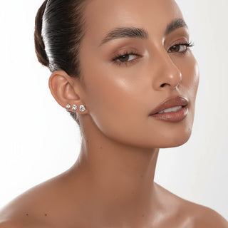 Diamond Blend Knot Earring Trio